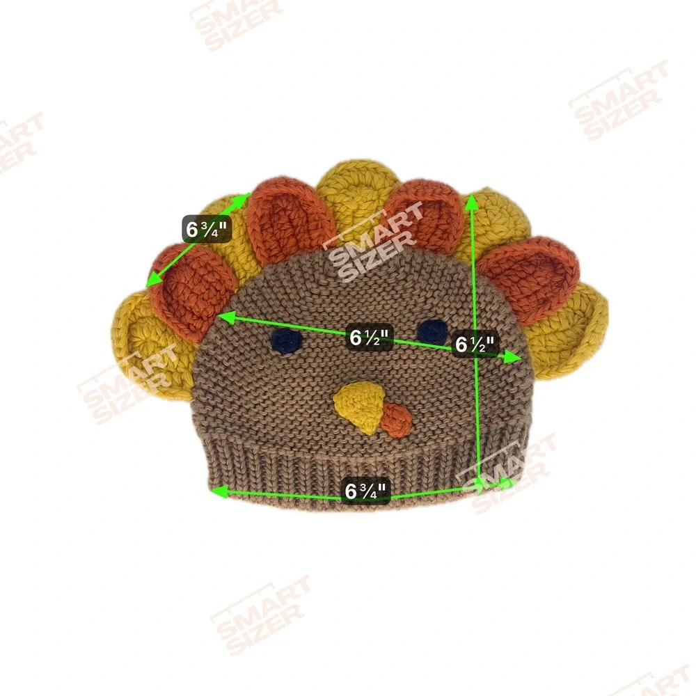 Just One You Made by Carter's Kids Turkey Beanie Hat One Size Thanksgiving‎ Knit